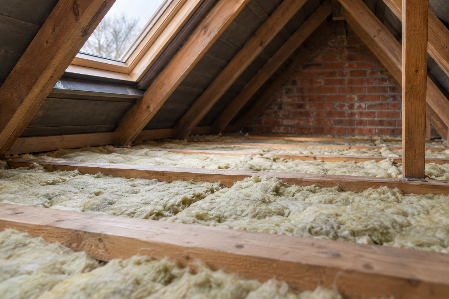 Efterisolering af loft i et hus fra 1960erne