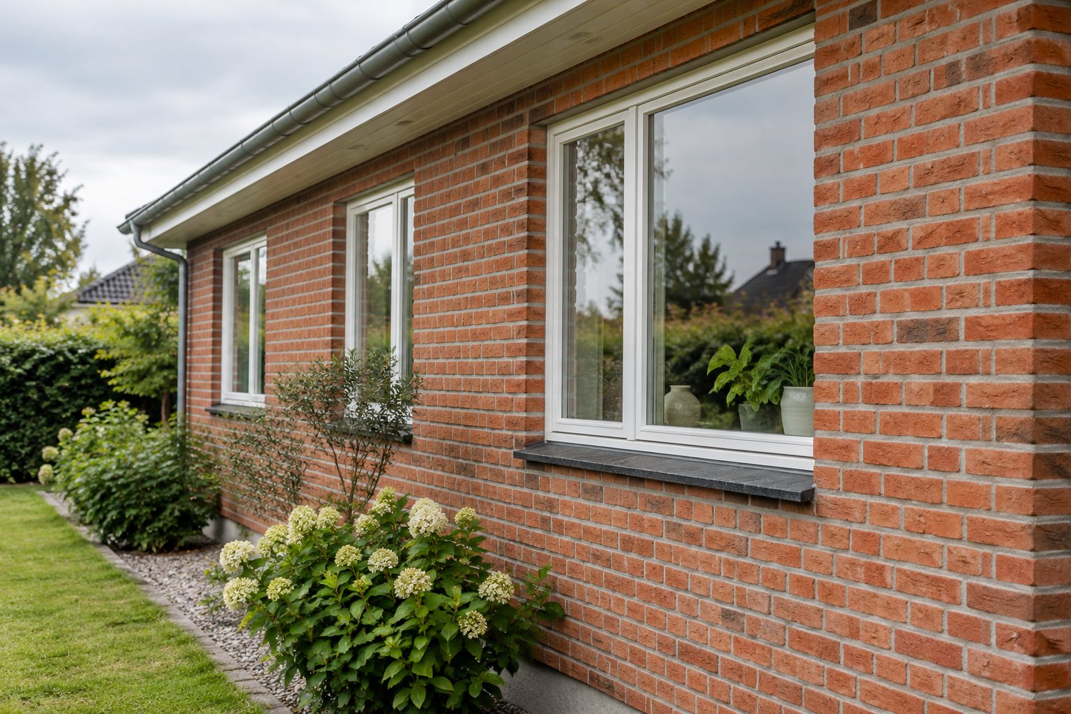 Facaderenovering i et hus fra 1960erne