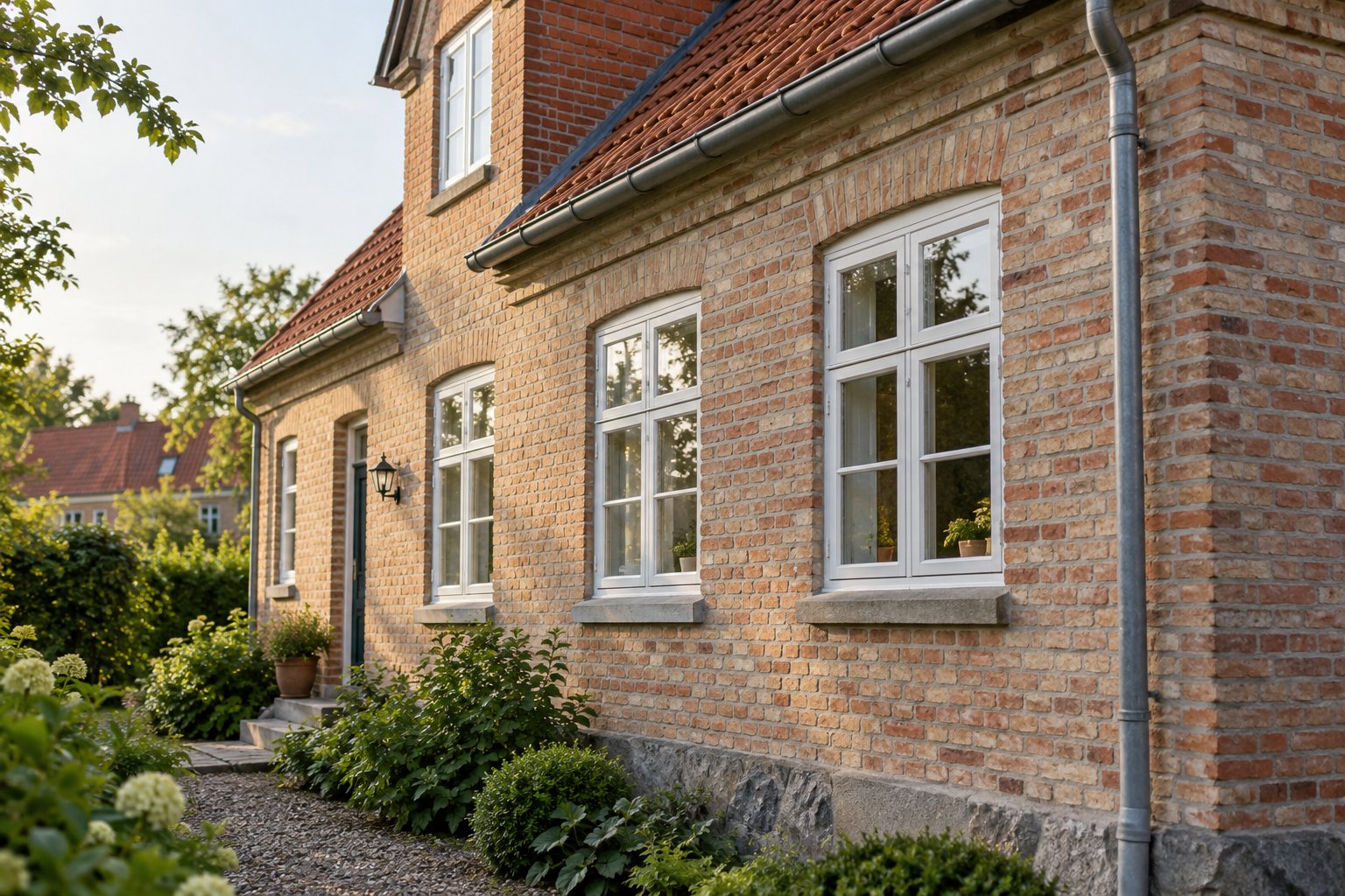 Facaderenovering ved renovering af ældre hus