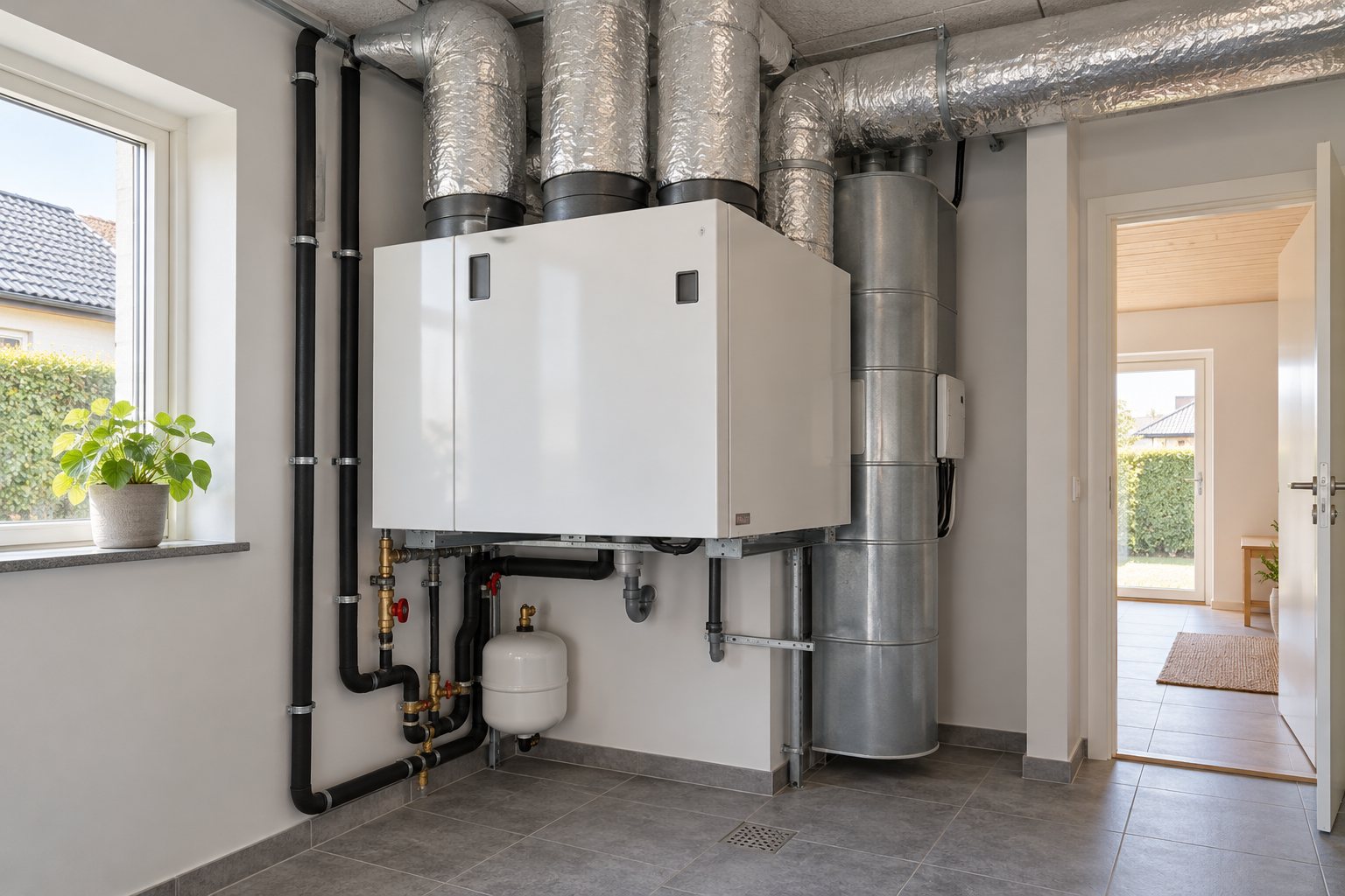 Ventilationsanlæg – AI-genereret illustration